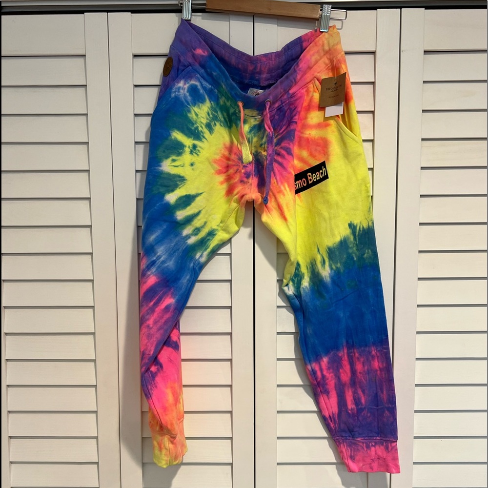 Neon tie dye sweats
